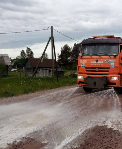 Обеспыливание гравийных дорог