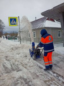 Первый сильный снегопад в Ленобласти