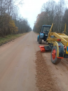 Подготовка гравийных дорог к зимнему сезону