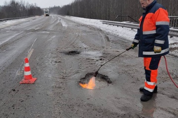 Работы при потеплении
