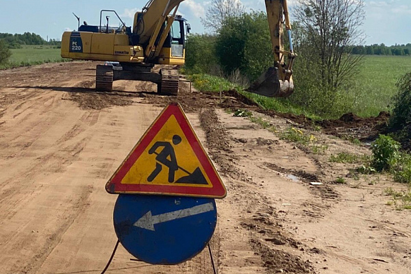Комплекс работ на дороге Подъезд к пос. Посадников остров