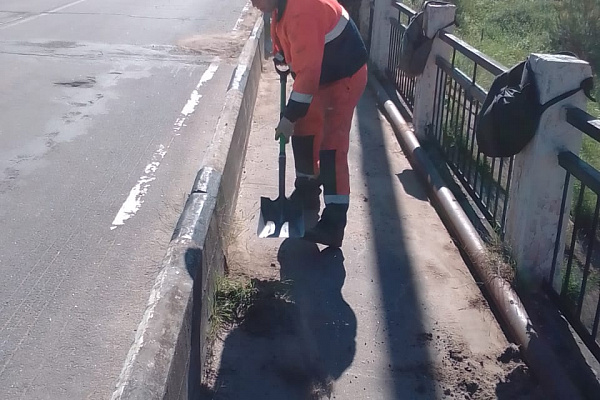 Плановые работы на мостовых сооружениях