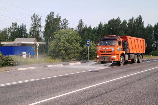 Дорожные работы в период аномальной жары