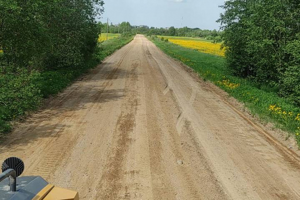 Профилирование гравийных дорог