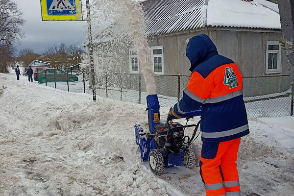 Первый сильный снегопад в Ленобласти