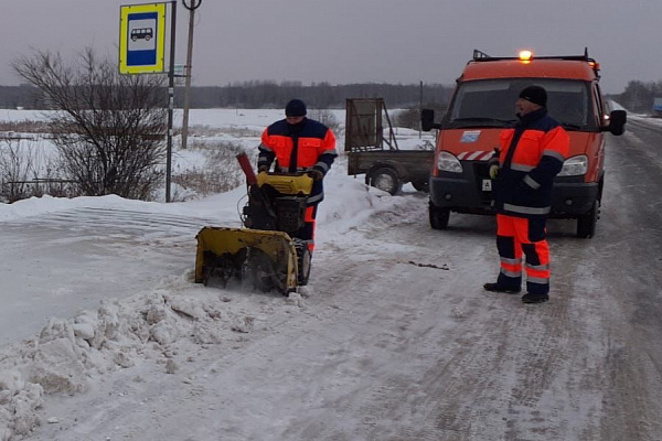 Работы по расчистке снега в период циклона "Бенедикт"